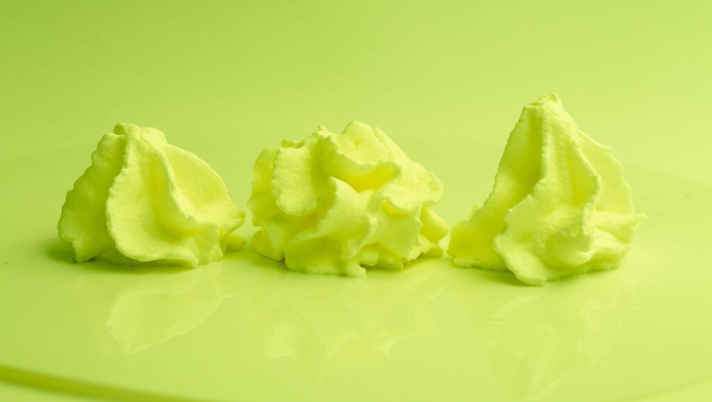 chantilly pistache texture aérienne tenue crème foisonnement mascarpone pâtisserie professionnelle