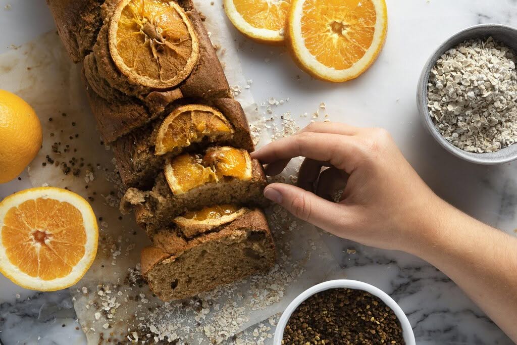 cake sans gluten pâtisserie inclusive dessert alternatif orange sans lactose sans sucre